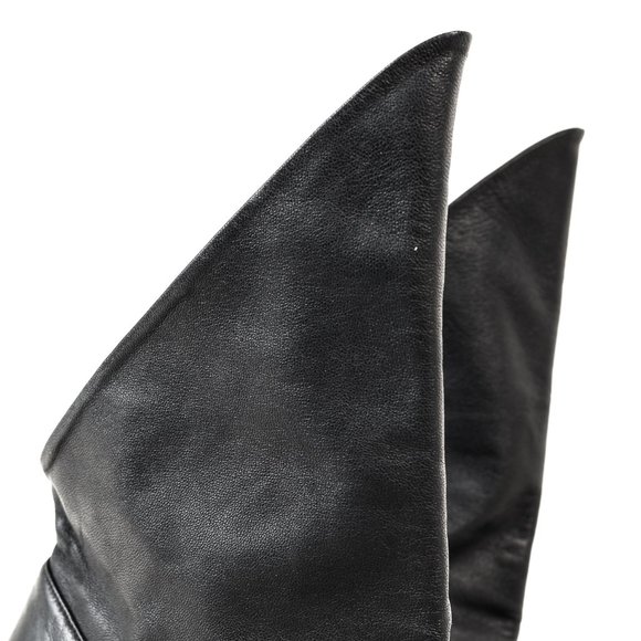 Givenchy 2018 Runway Bottine Show 80 Fold-Over Black Ankle Boot, Size 5.5 - Picture 8 of 9